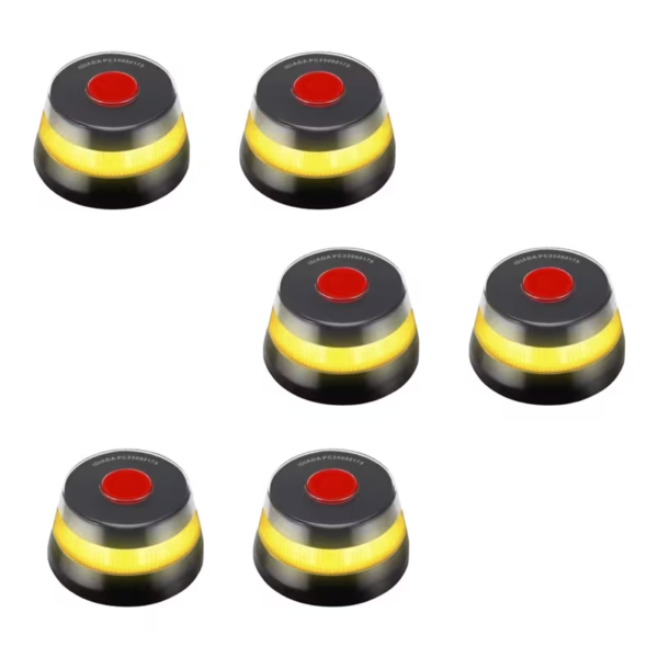 PACK 6X V16 Emergency Car Light Beacon Homologated by DGT 3.0 · with Geolocation And Automatic Connection